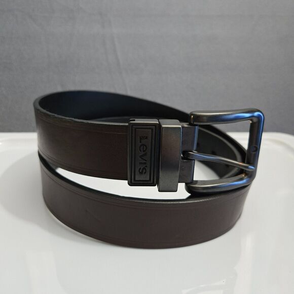 Levi's Men M 34-36 Brown Synthetic Leather Belt - Picture 1 of 4